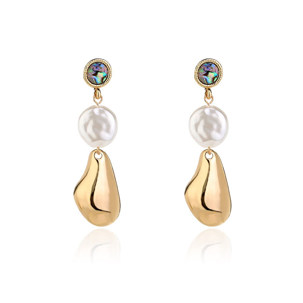 Irregular Baroque Pearl Dangle Earrings